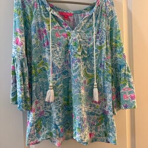 Lilly Pulitzer Tassel Top